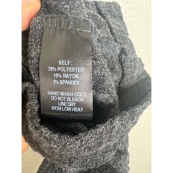 Lulus Always Styling Charcoal Grey Off-the-Shoulder Ribbed Jumpsuit Size Small - Picture 6 of 14